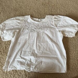 LOFT white blouse